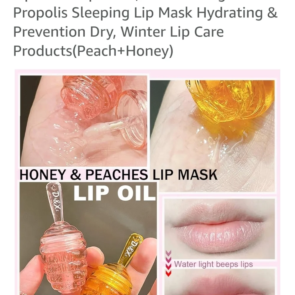 Little Honey Pot Lip Balm Set - Pink and Orange